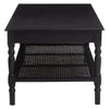 Ester Coffee Table With Rattan Shelf