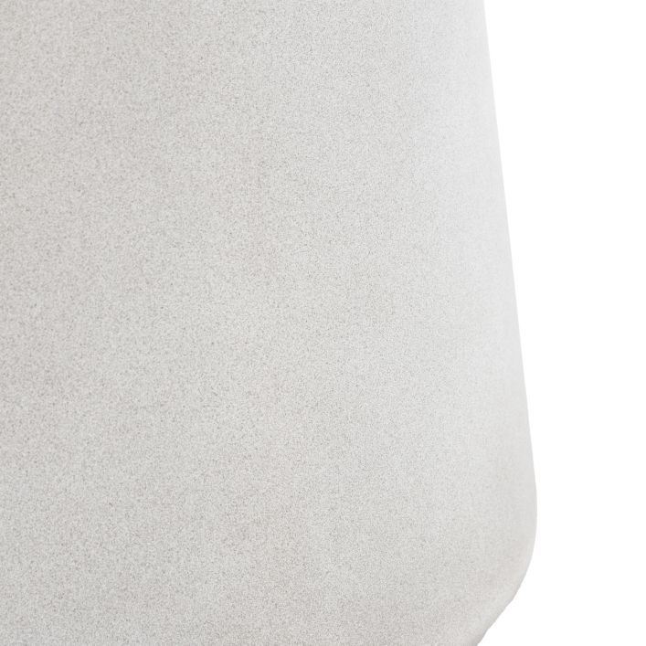 Petra Sculptural Stone-Look Dining Table in Round or Oval