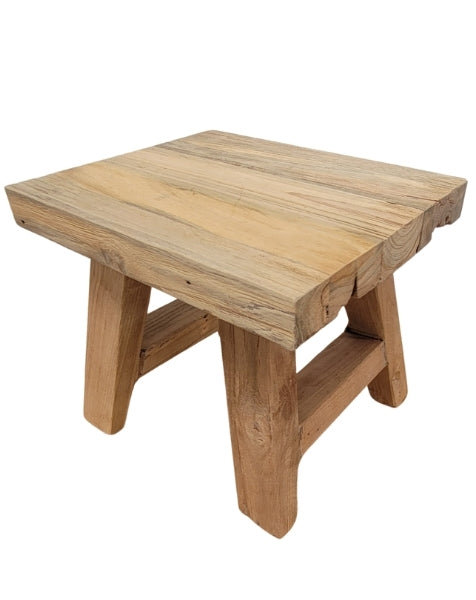 Antique Rustic Teak Stool 35cm, 50cm & 70cm
