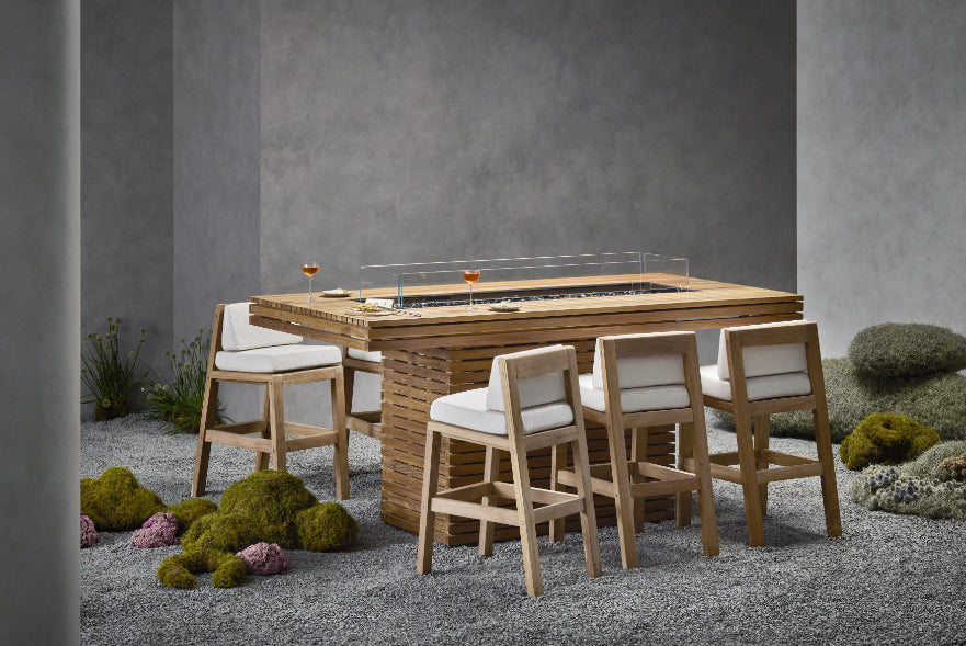 EcoSmart Fire Gin 90 Bar Bioethanol Fire Pit Table