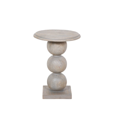 Contemporary Bobbin Side Table with Rustic Finish