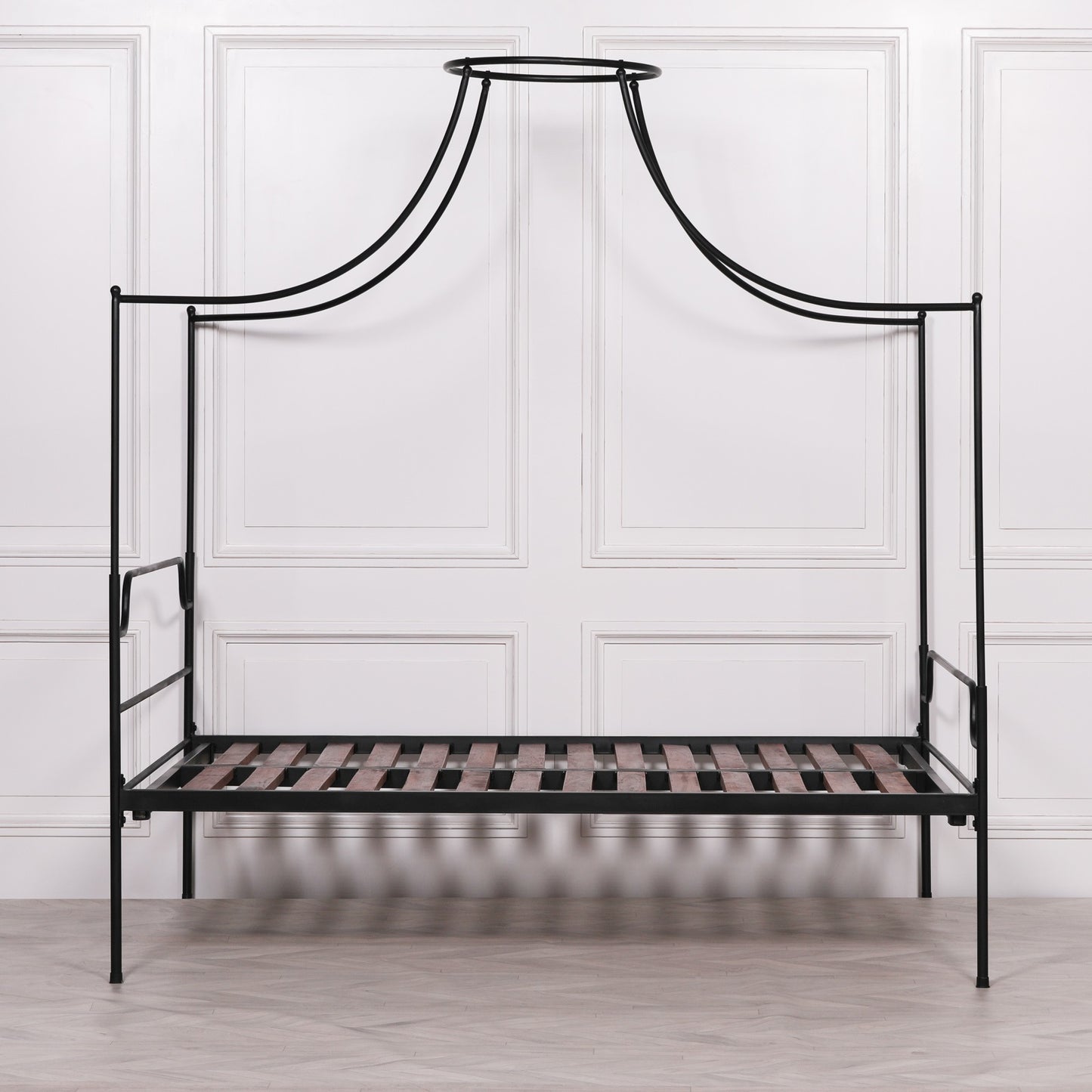 Isabeau Black Iron 4-Poster Bed Frame