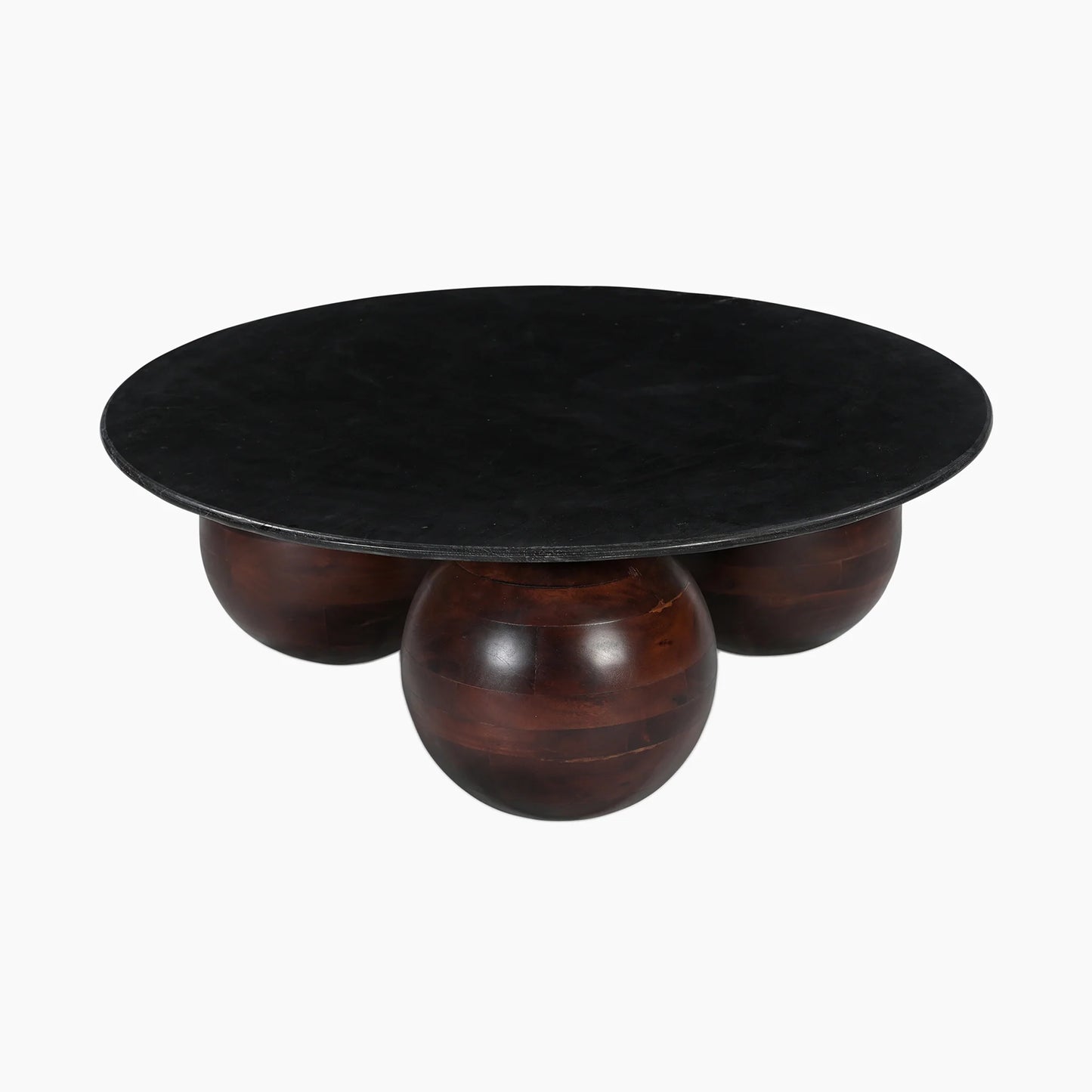 Khloe Sculpted Coffee Table with Marble Top