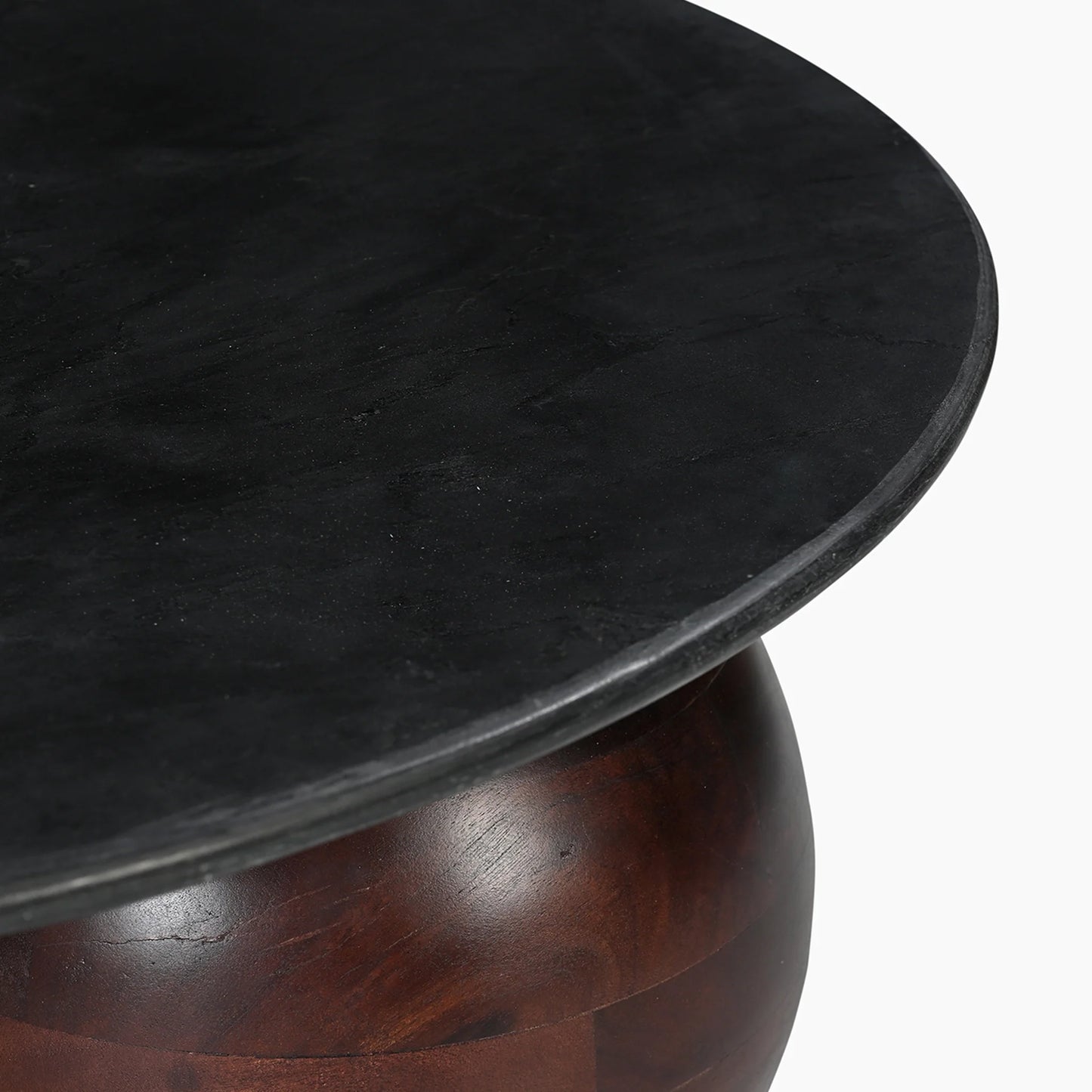 Khloe Sculpted Coffee Table with Marble Top