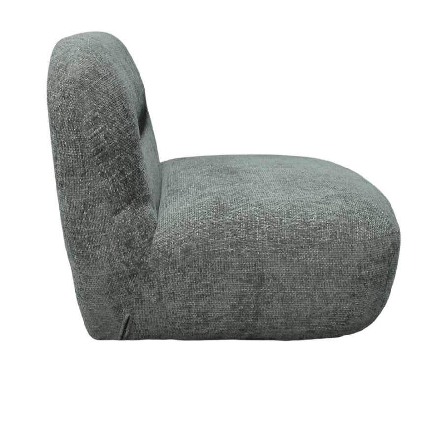 Sienne Oversized Swivel Chair in Boucle