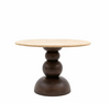 Terre Travertine 4-Seater Round Dining Table 110cm