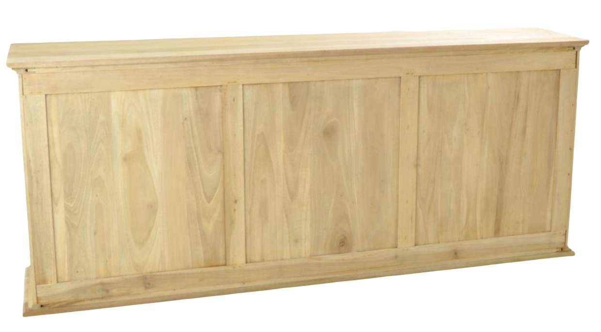 Vintage Style Bleached Sideboard Cabinet 195cm