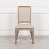 Classic Elegant Cane-Back Dining Chair with Cushioned Seat