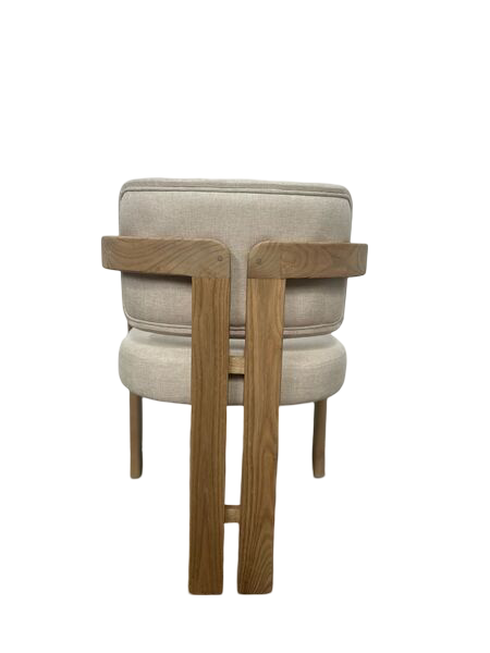 Arlo Contemporary Wooden Dining Chair with Upholstered Seat