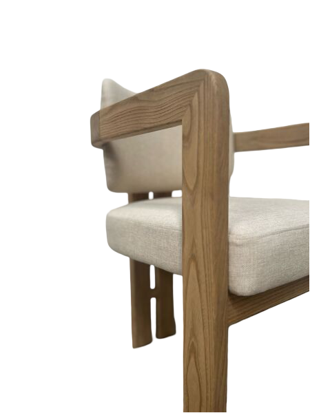 Arlo Contemporary Wooden Dining Chair with Upholstered Seat