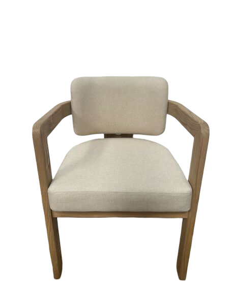 Arlo Contemporary Wooden Dining Chair with Upholstered Seat