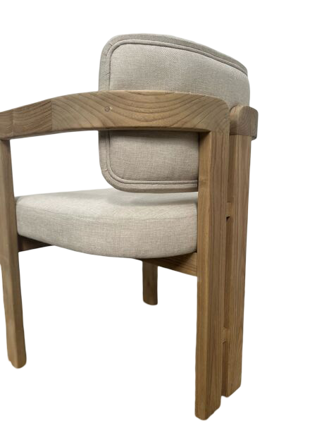 Arlo Contemporary Wooden Dining Chair with Upholstered Seat