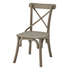 Rustic Vintage Bleached Wood Dining Chair