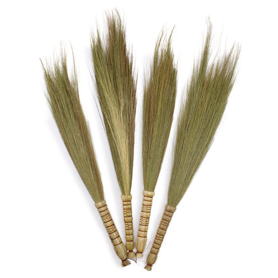 Set of 4 Bohemian Pampas Brooms