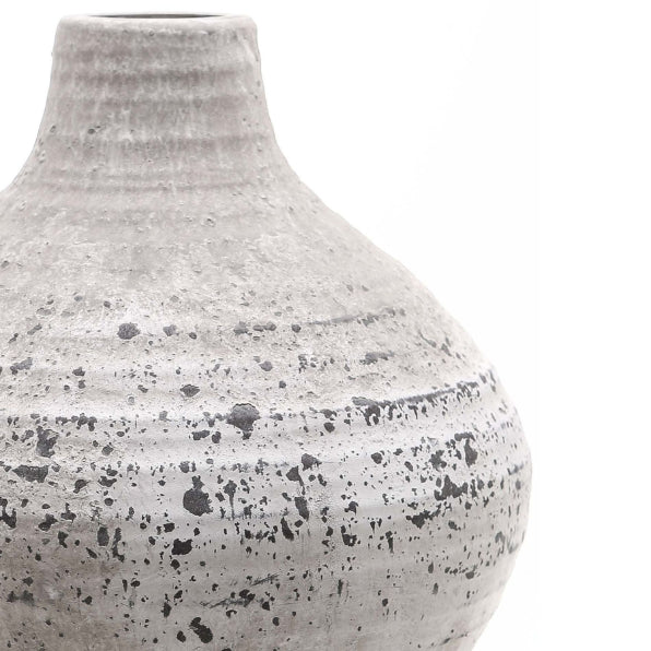 Rustic Slim Neck Ceramic Stone Vase