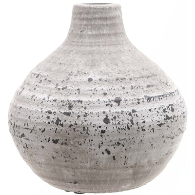 Rustic Slim Neck Ceramic Stone Vase