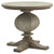 Rustic Bleached Wood Pedestal Side Table