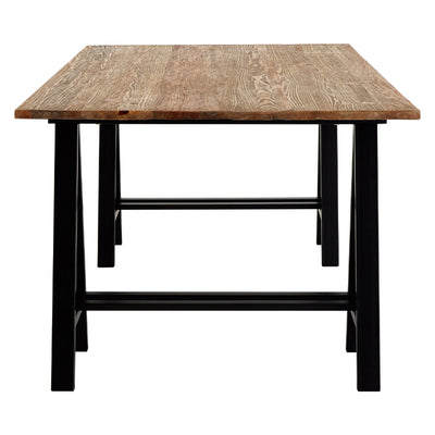 Vintage Industrial Pine Trestle Dining Table 200cm
