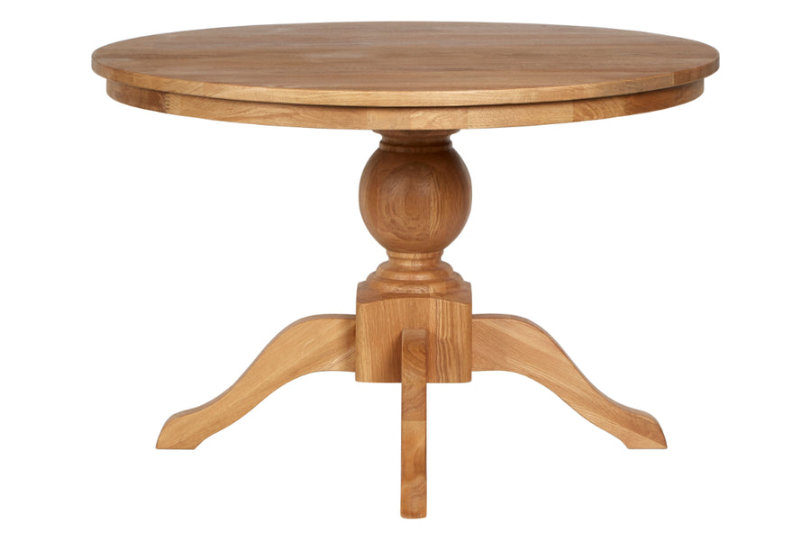 Hemel American Oak Wood Round Dining Table 120cm