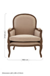 Abrielle French Upholstered Armchair