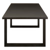 Contemporary Black Rectangular Dining Table 230cm