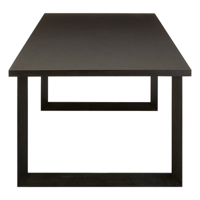 Contemporary Black Rectangular Dining Table 230cm