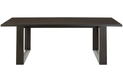 Contemporary Black Rectangular Dining Table 230cm