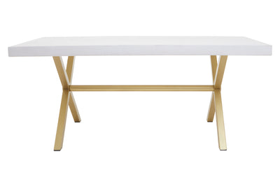 Contemporary Whitewash Mango Wood Dining Table 180cm