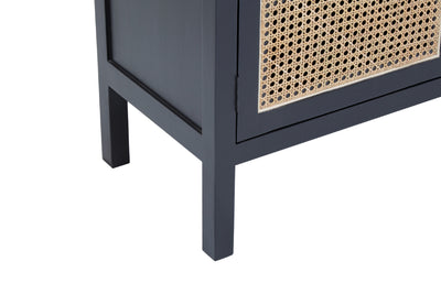 Frida 3-Door Nordic Rattan Sideboard 150cm