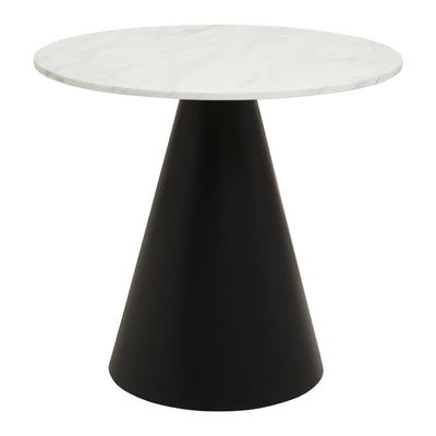 Ruby Round Dining Table with Marble Top 80cm