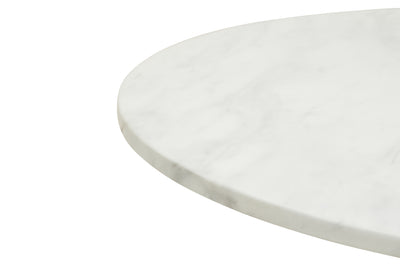 Ruby Round Dining Table with Marble Top 80cm