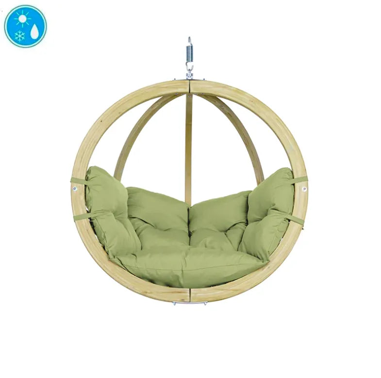Globo Single Hanging Chair Olive Green