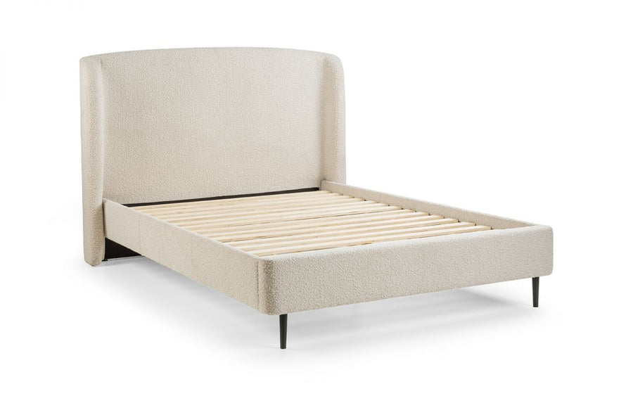 Bella Ivory Boucle Bed