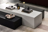 Blinde Design Rectangular Block Concrete Coffee Tables