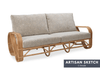 Edda 3-Seater Wicker Sofa