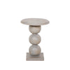 Contemporary Bobbin Side Table with Rustic Finish