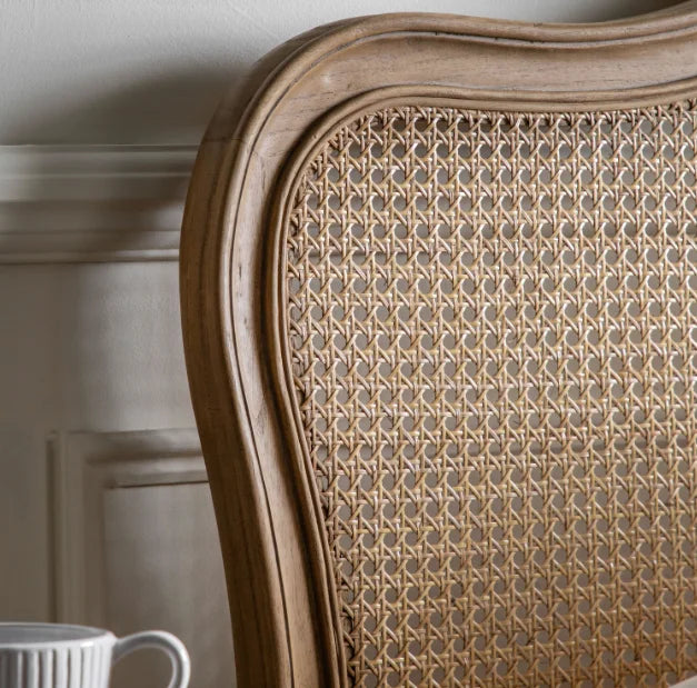 French Style Webbed Cane 6FT Super King Bed Frame
