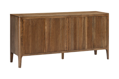 Aria Contemporary Ribbed Oak Sideboard 160cm