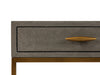 Hampton Bedside Table | Grey Shagreen