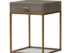 Hampton Bedside Table | Grey Shagreen