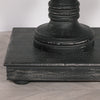 Bram Black Distressed Console Table with Column Legs 180cm