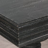 Bram Black Distressed Console Table with Column Legs 180cm