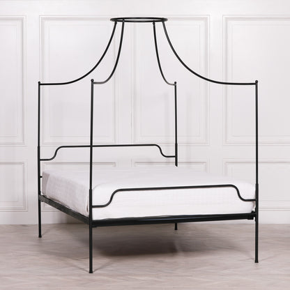 Isabeau Black Iron 4-Poster Bed Frame
