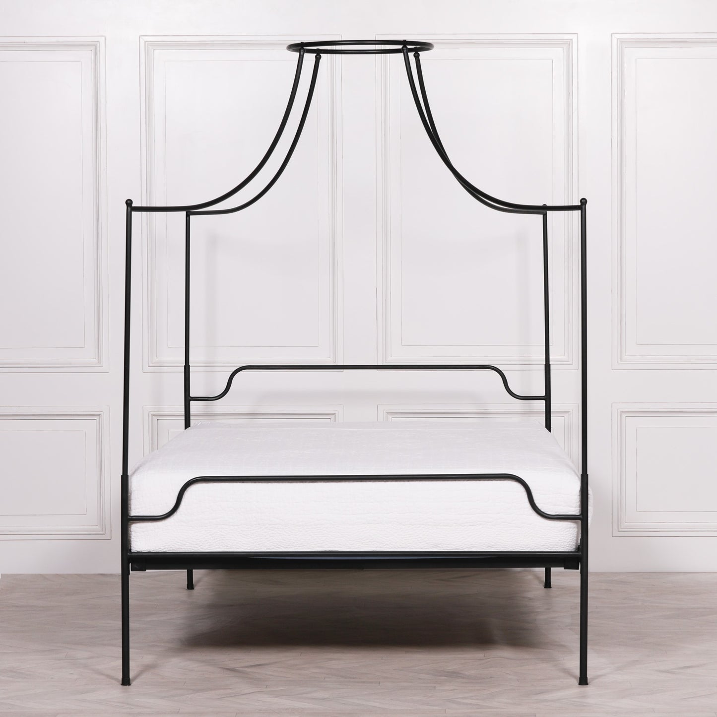 Isabeau Black Iron 4-Poster Bed Frame
