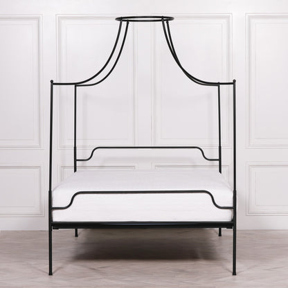 Isabeau Black Iron 4-Poster Bed Frame