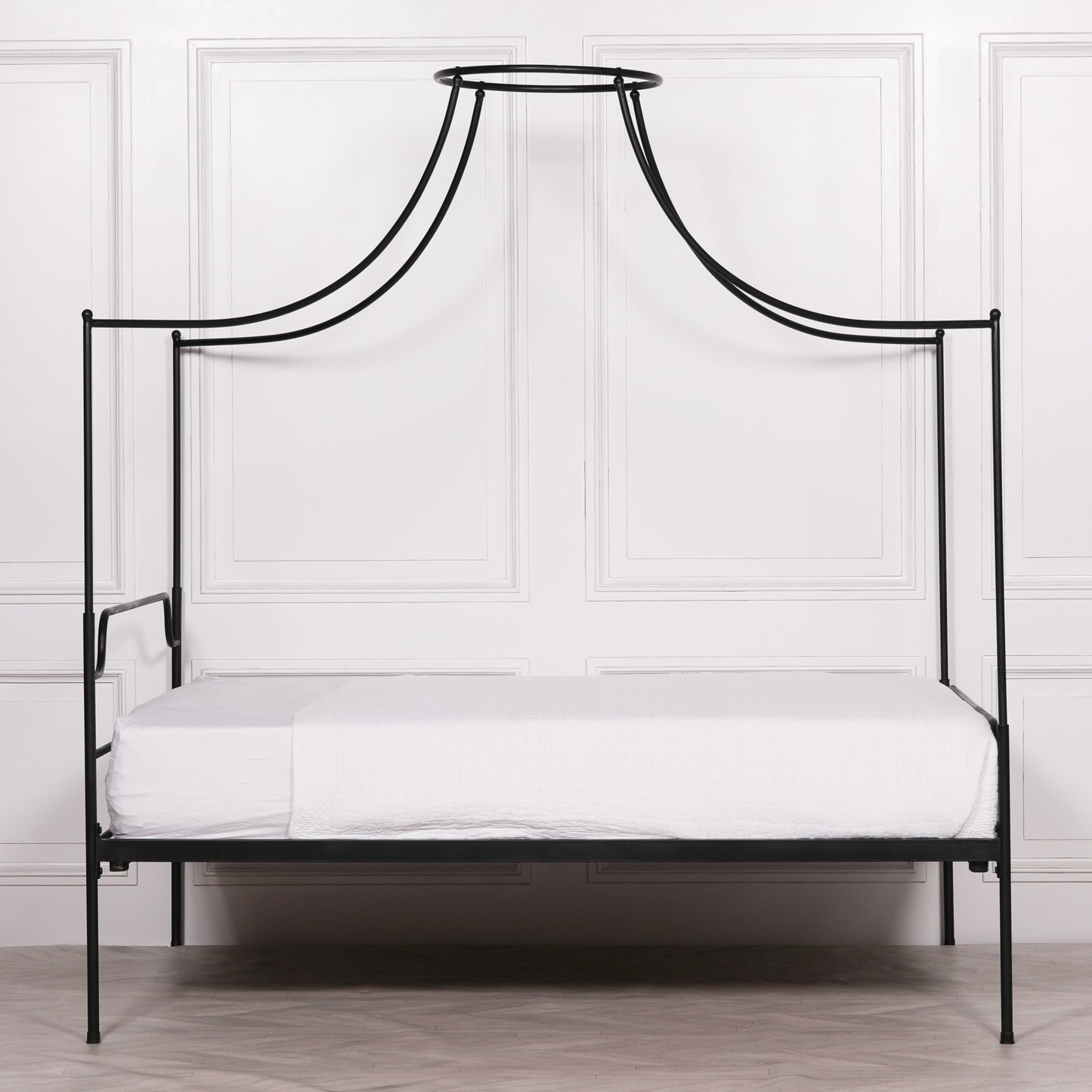 Isabeau Black Iron 4-Poster Bed Frame