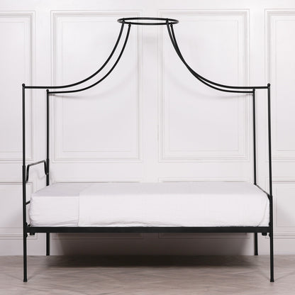 Isabeau Black Iron 4-Poster Bed Frame