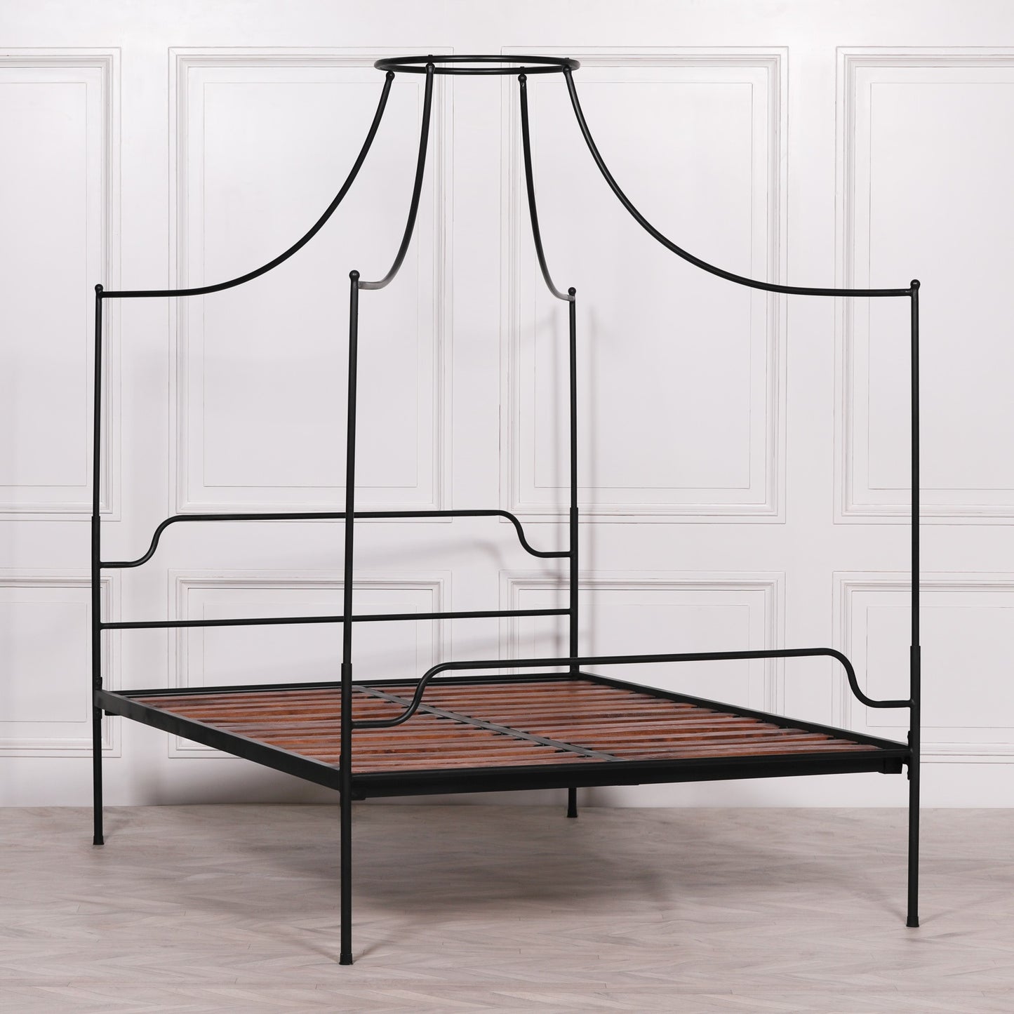 Isabeau Black Iron 4-Poster Bed Frame