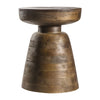 Khay Rustic Contemporary Round Side Table