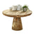 Diya Contemporary Artisanal Round Wooden Coffee Table